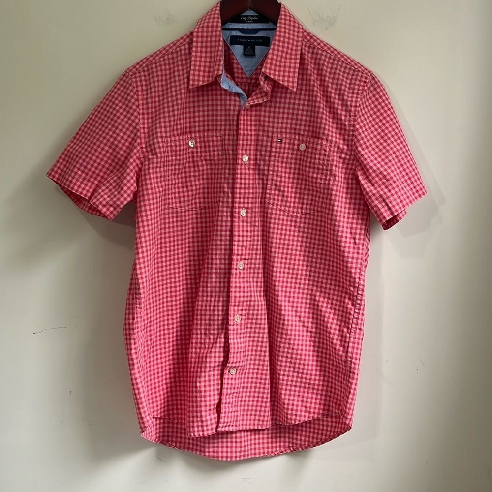 Tommy Hilfiger Men’s City Poplin Slim Fit Button Down Shirt Size Small